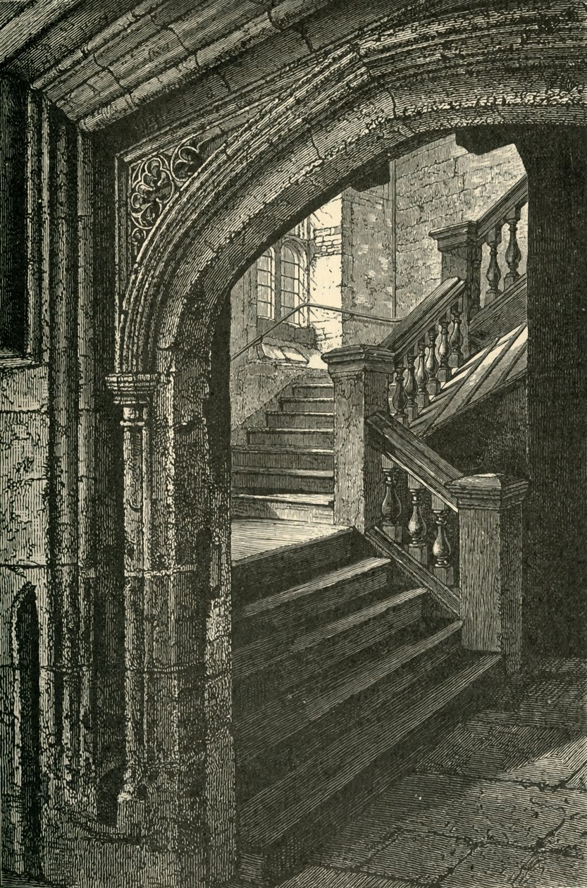 Escalier vers la chapelle et l