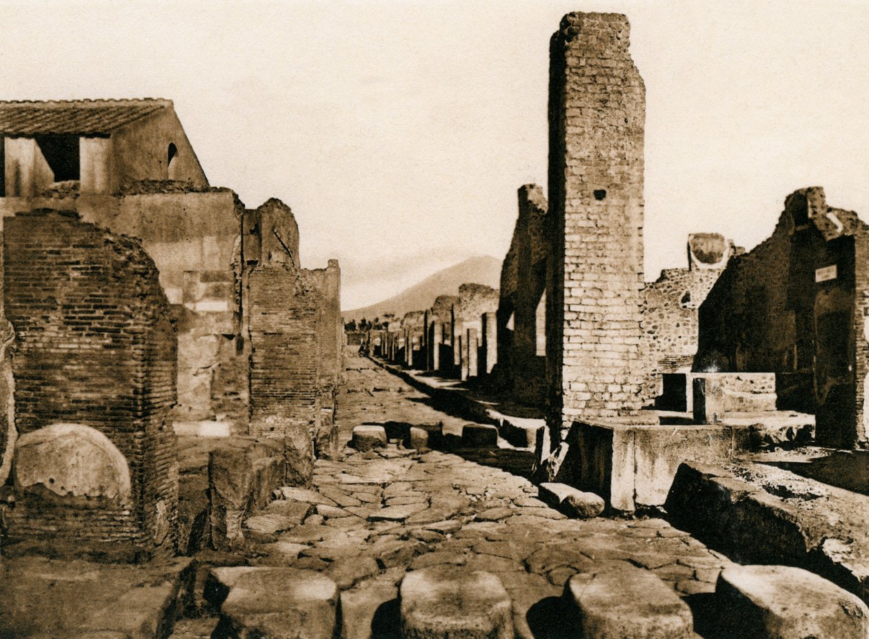 Strada Stabiana, Pompéi, Italie, c1900s - Unbekannt