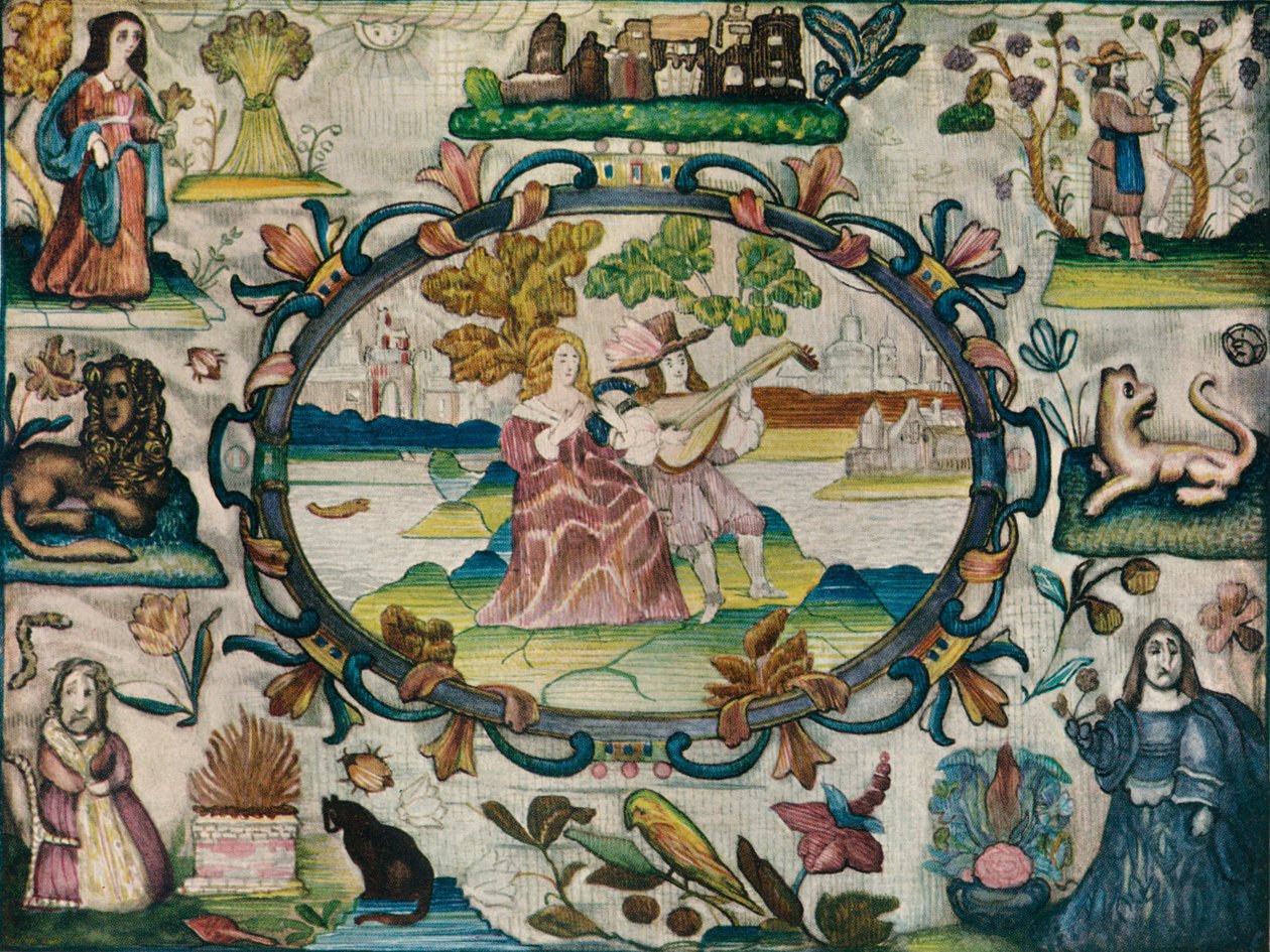 Image de Stump Work, période jacobéenne, vers 1615 - Unbekannt
