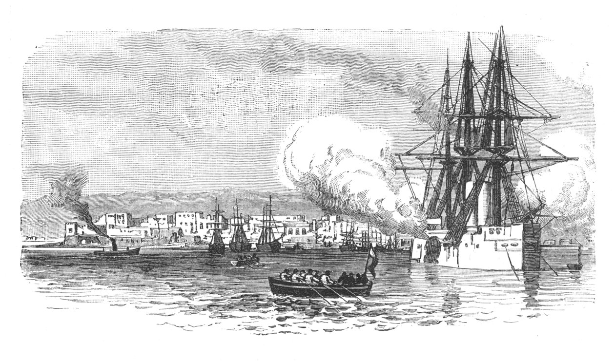 Suakim, depuis la mer, vers 1885 - Unbekannt