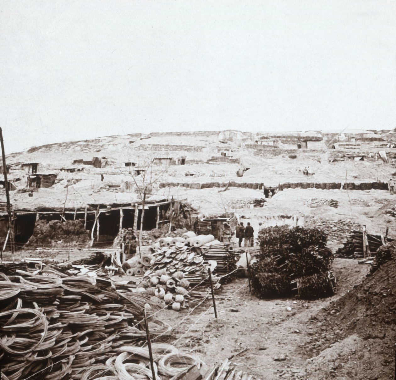 Dépôt de ravitaillement, Massiges, nord de la France, vers 1914-1918 - Unbekannt