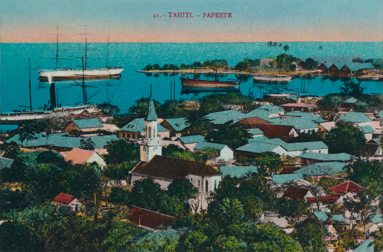 Tahiti. Papeete, vers 1920 - Unbekannt