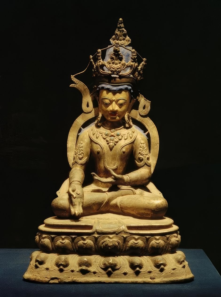 Tathagata Ratnasambhava / Sculpture, 1300 ap. J.-C. - Unbekannt
