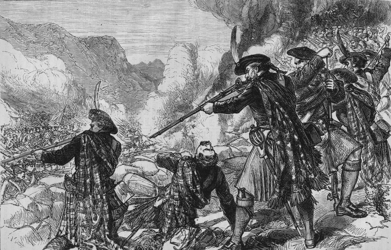 La Bataille de Glenshiel, 10 juin 1719, vers 1880 - Unbekannt