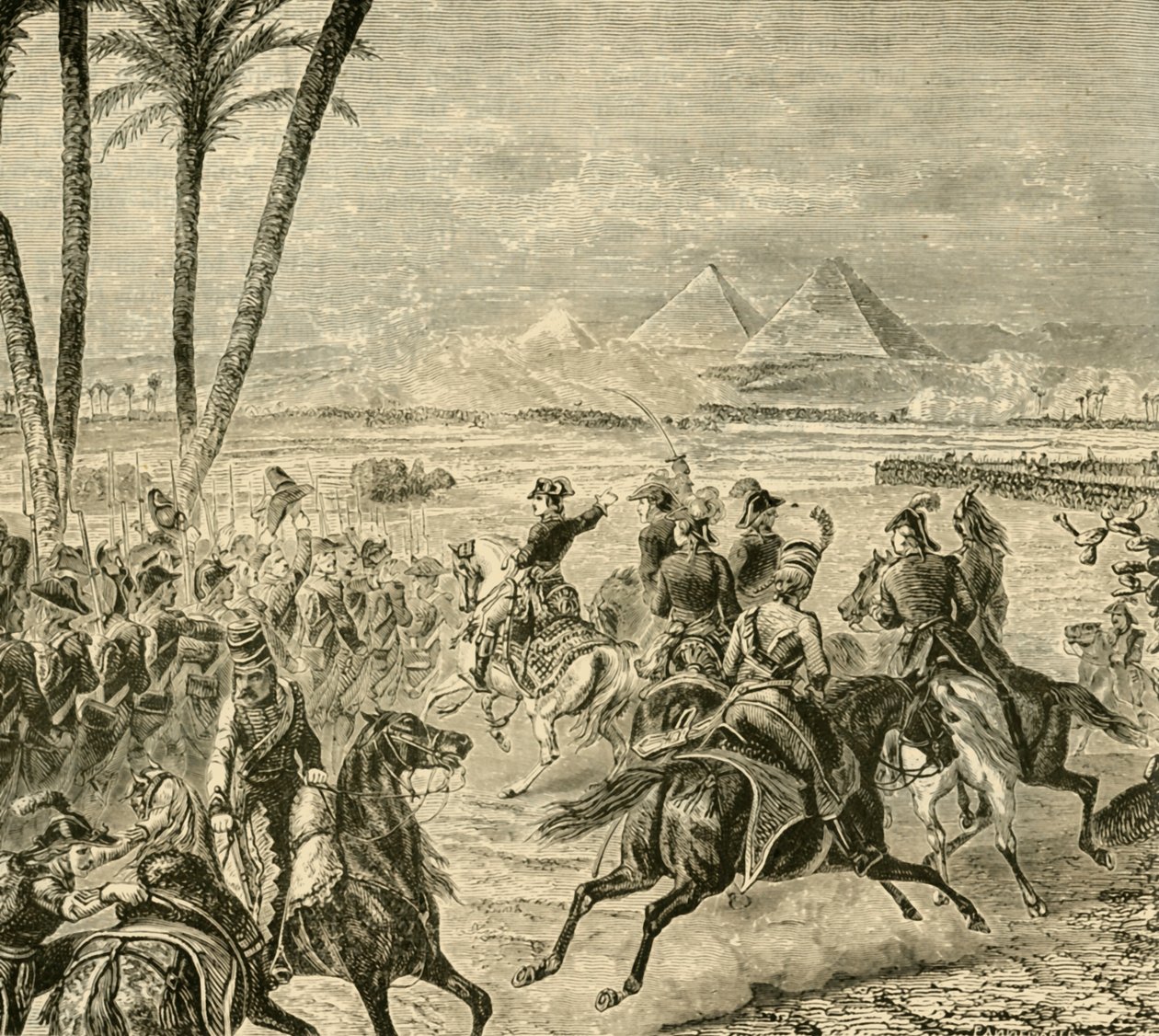 La Bataille des Pyramides, 1798, 1890 - Unbekannt