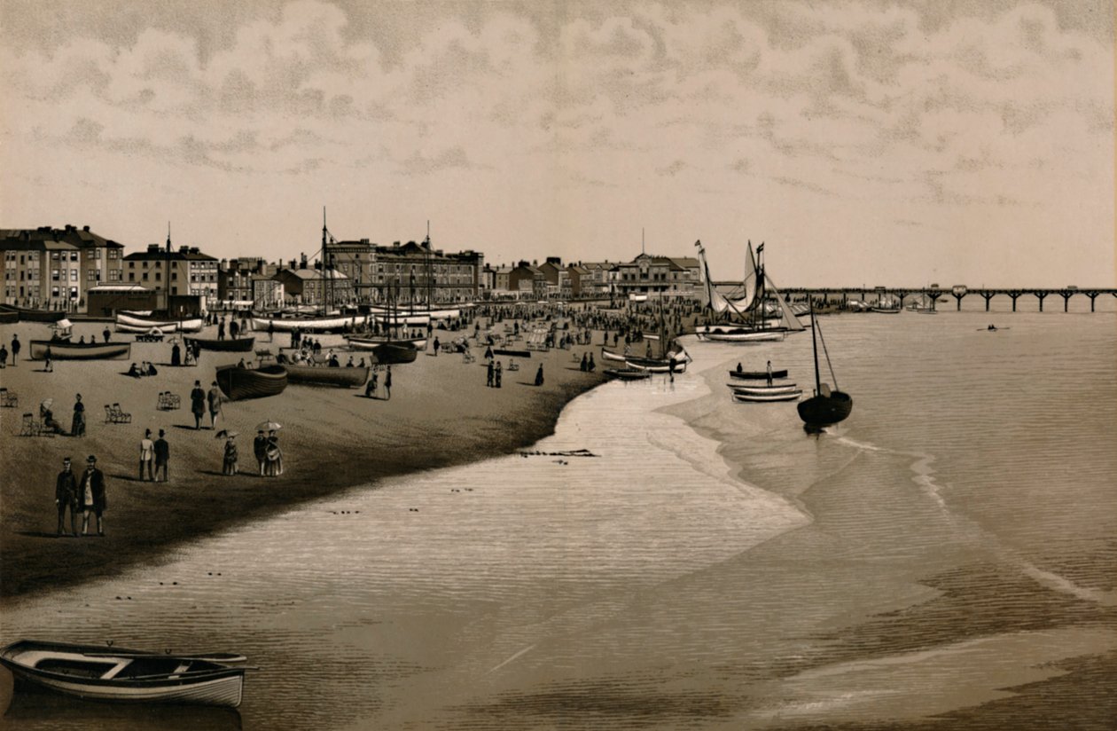 La plage, Yarmouth, vers 1880 - Unbekannt