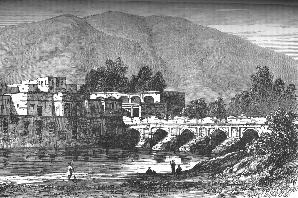 Le Pont, Kaboul, vers 1880 - Unbekannt
