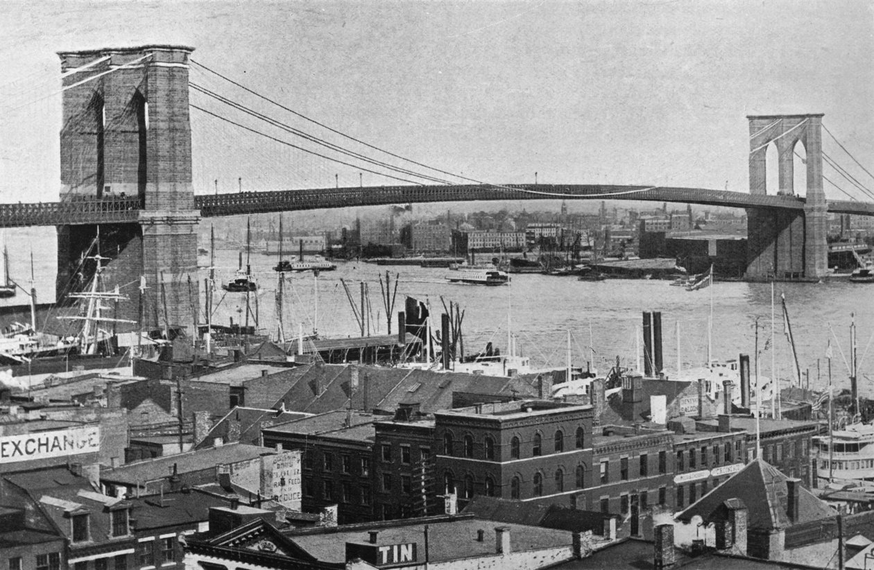 Le pont de Brooklyn, New York, 1915 - Unbekannt