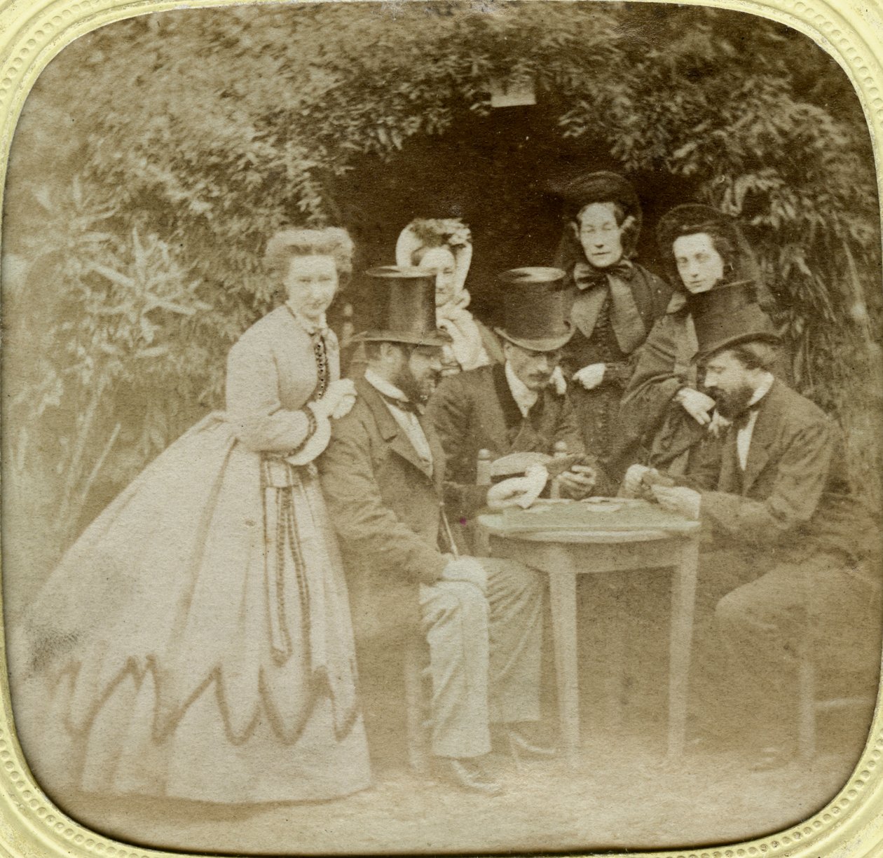 Le jeu de cartes, vers 1850 - Unbekannt