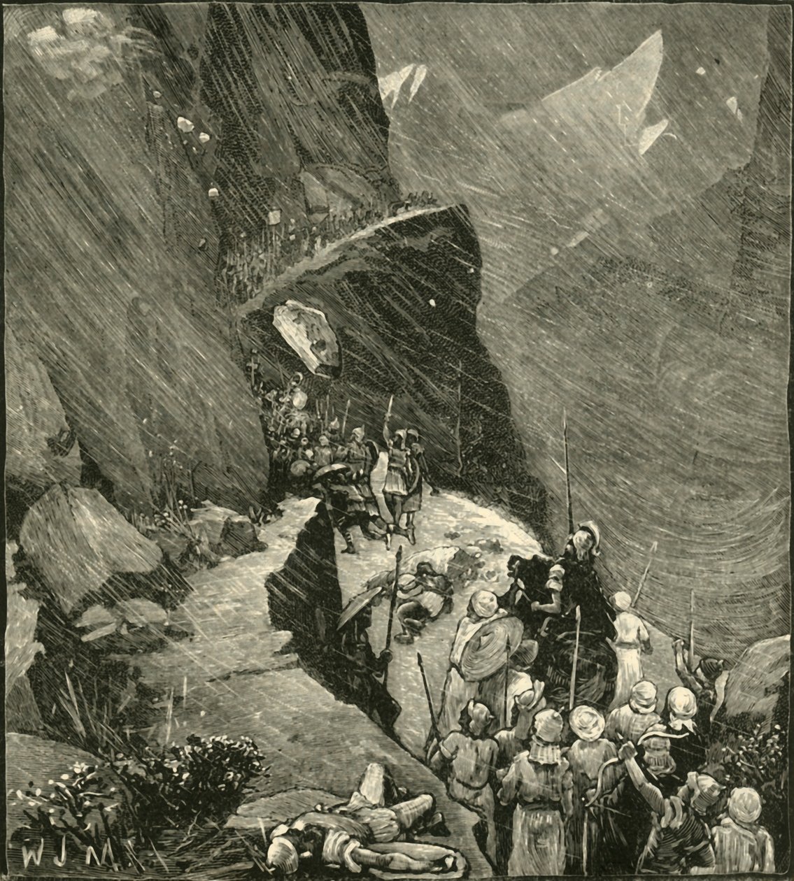 Les Carthaginois traversant les Alpes, 1890 - Unbekannt