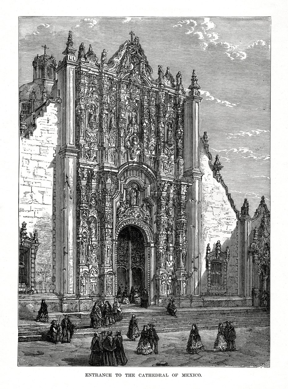 La Cathédrale, Mexico, Mexique, 19ème siècle - Unbekannt