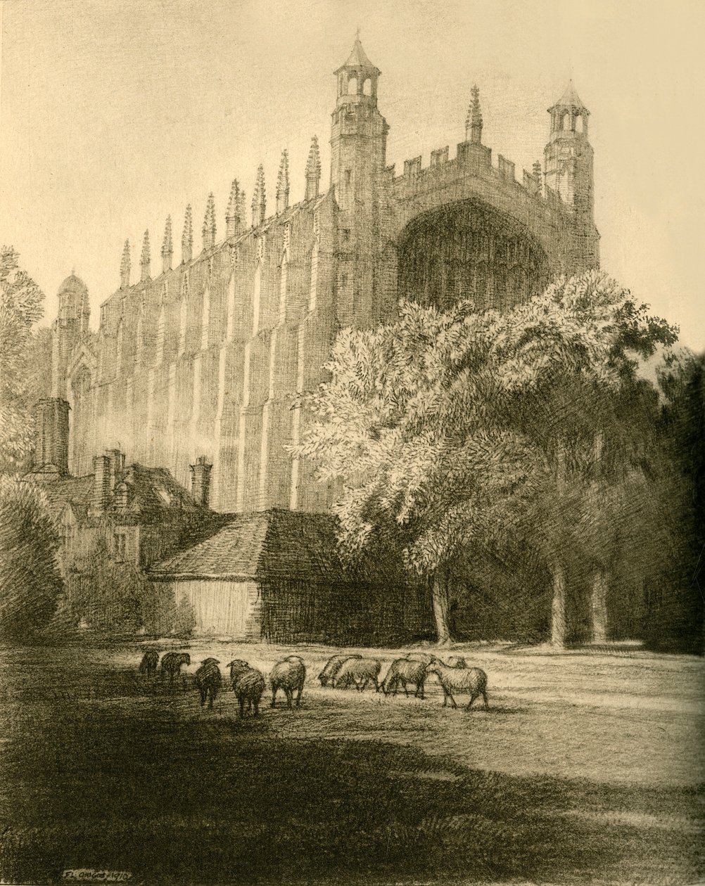 La chapelle vue du sud-est, 1911 - Unbekannt