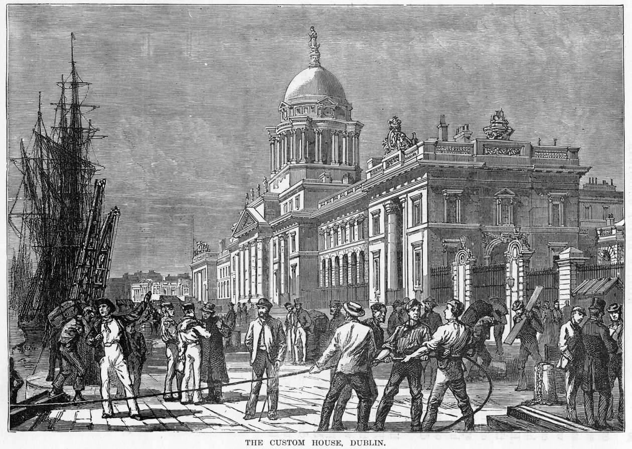 La Douane, Dublin, 19ème siècle - Unbekannt
