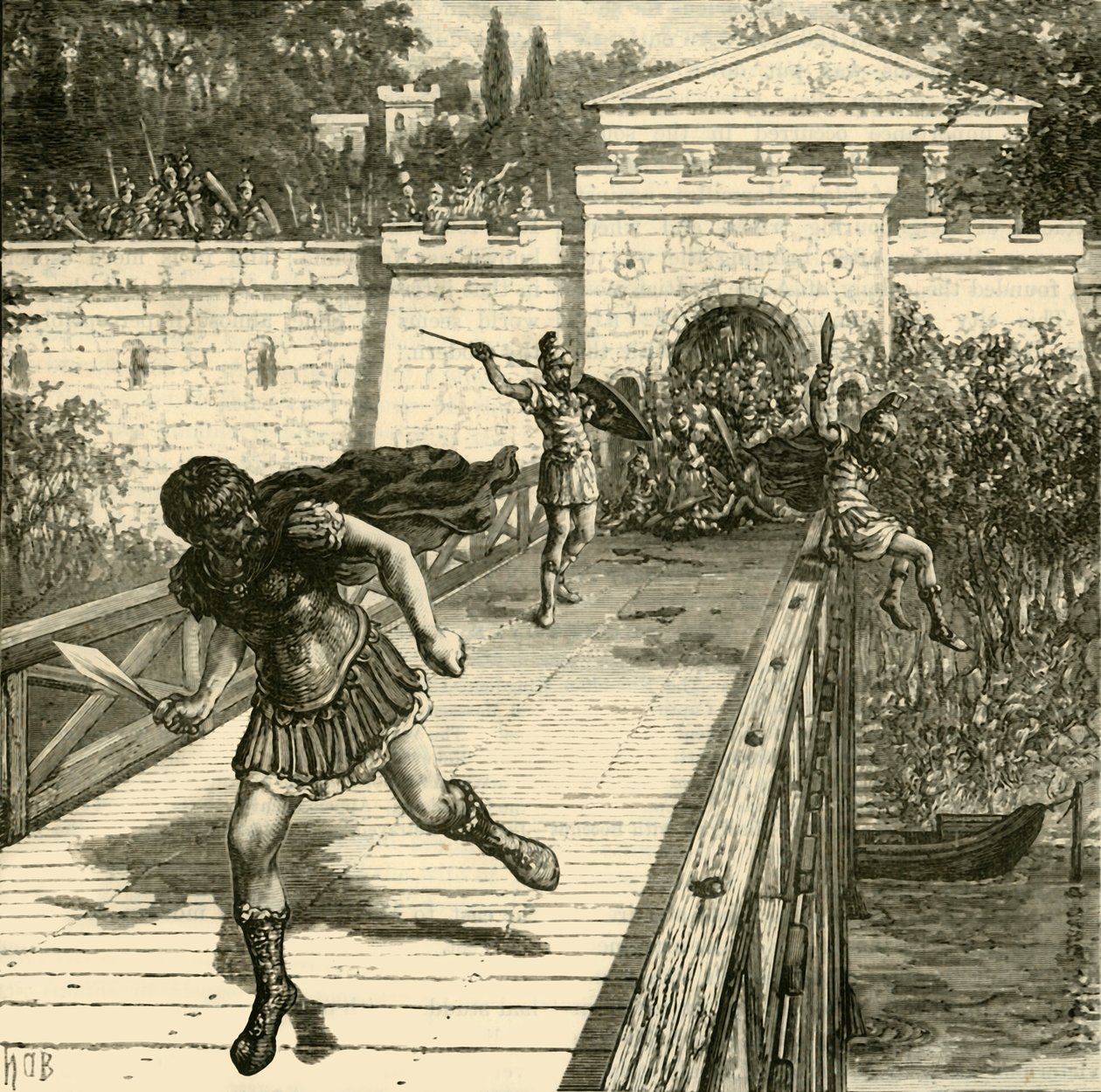 La fuite de Caius Gracchus, 1890 - Unbekannt
