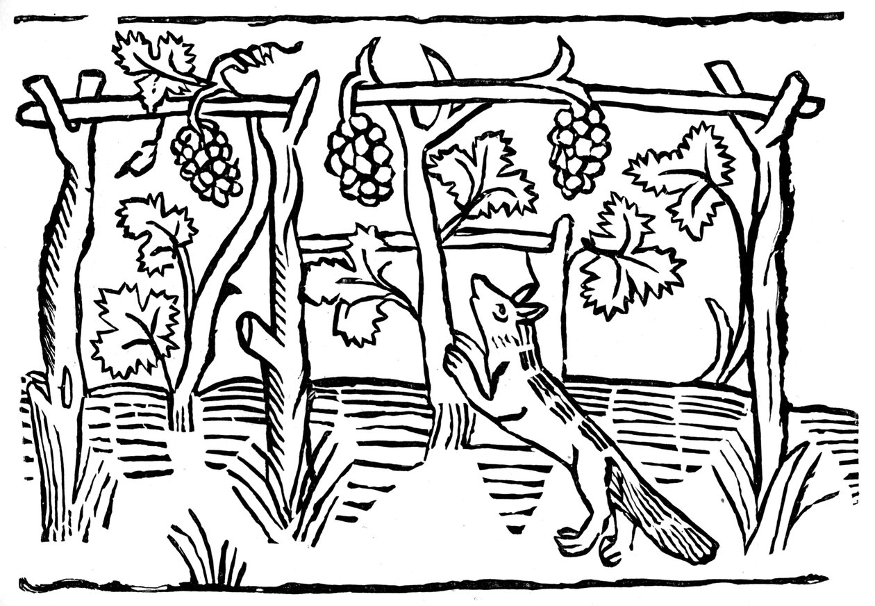 Le Renard et les Raisins, 15ème siècle 1893 - Unbekannt