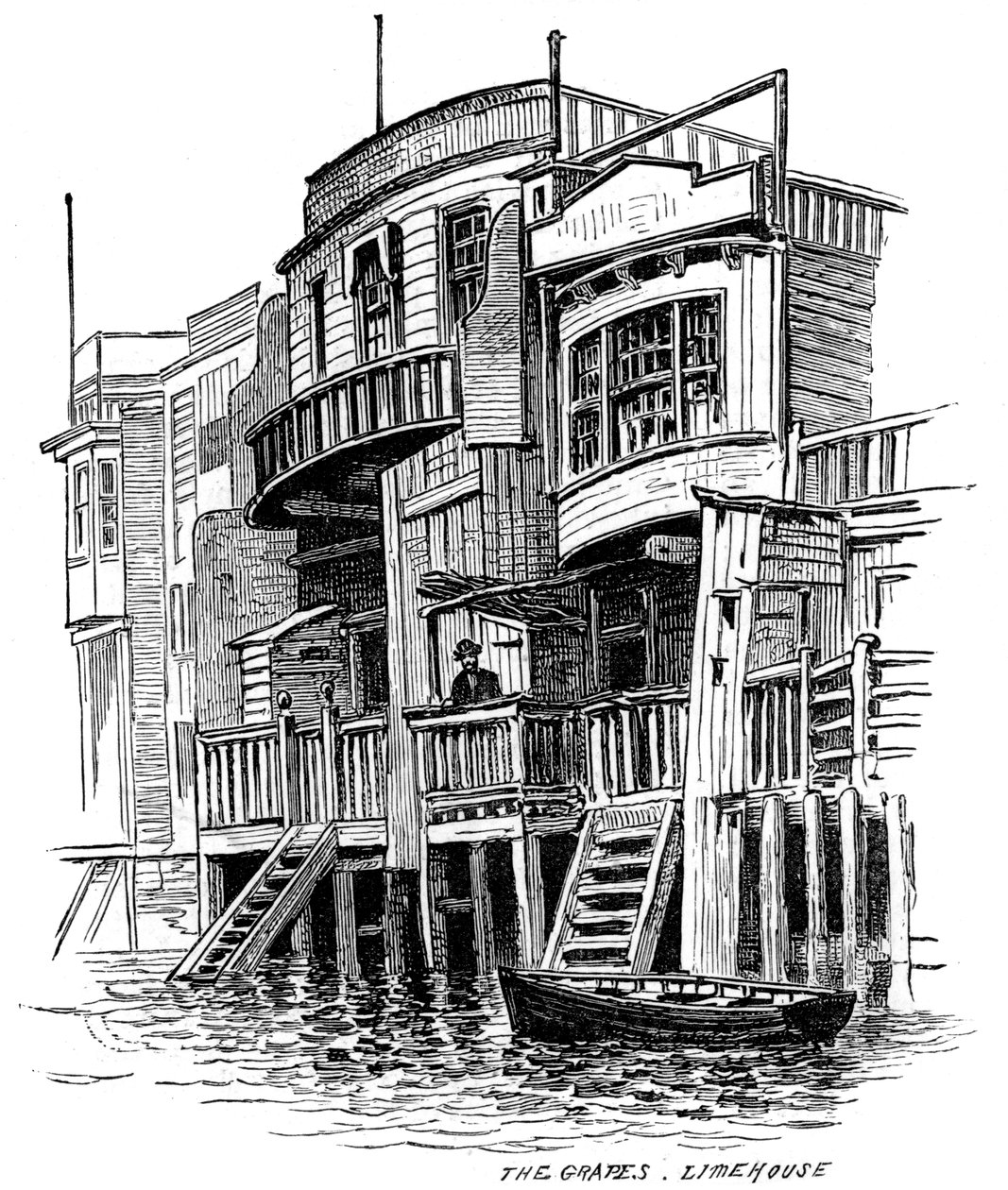 Le pub The Grapes, Limehouse, Londres, 1887 - Unbekannt