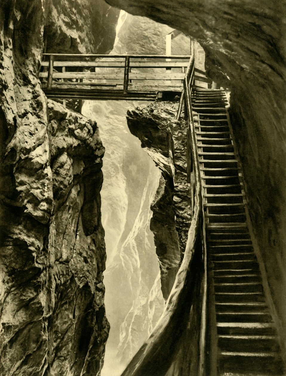 Les gorges du Liechtenstein, Autriche, vers 1935 - Unbekannt
