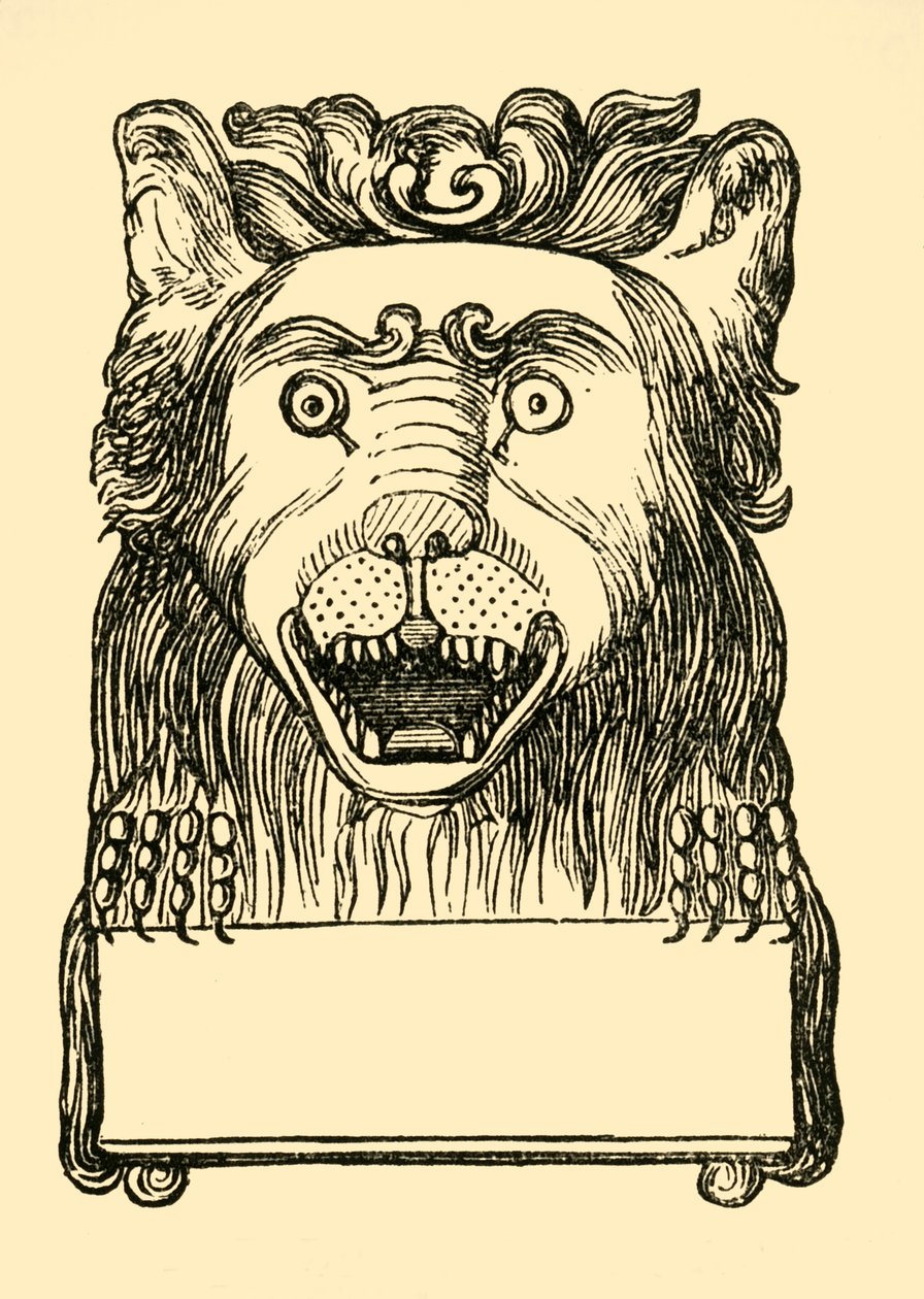 La tête de lion à Buttons, 1881 - Unbekannt