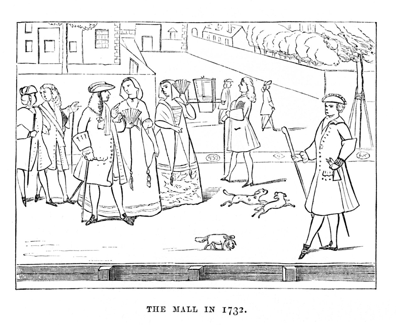 Le Mall en 1732 - Unbekannt