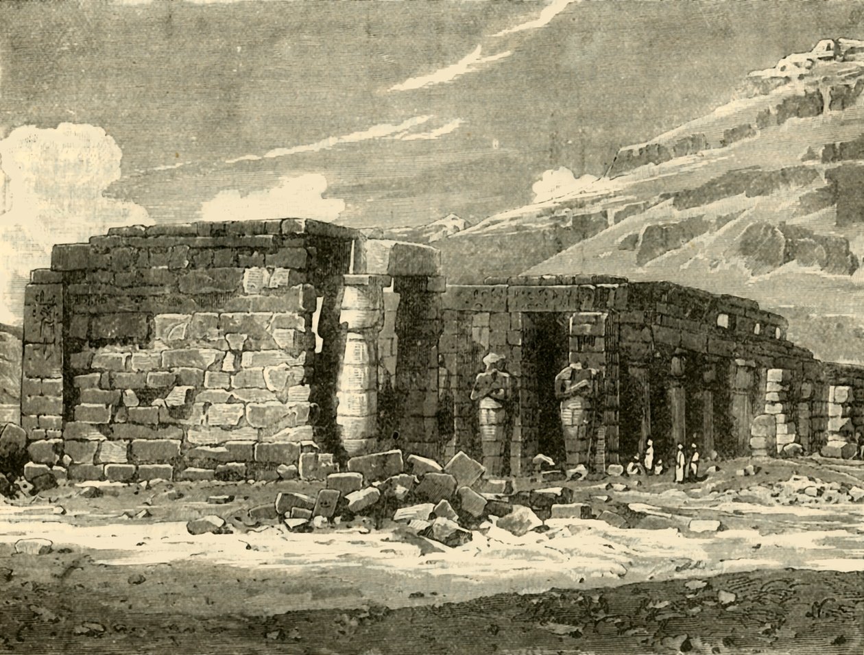 Le Memnonium à Thèbes, 1890 - Unbekannt
