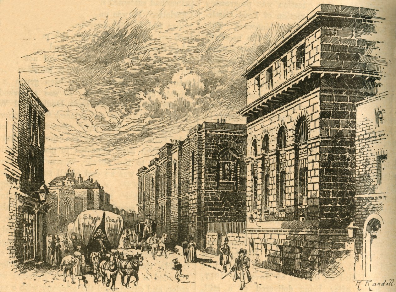 Le Old Bailey, Londres, début du 19ème siècle - Unbekannt