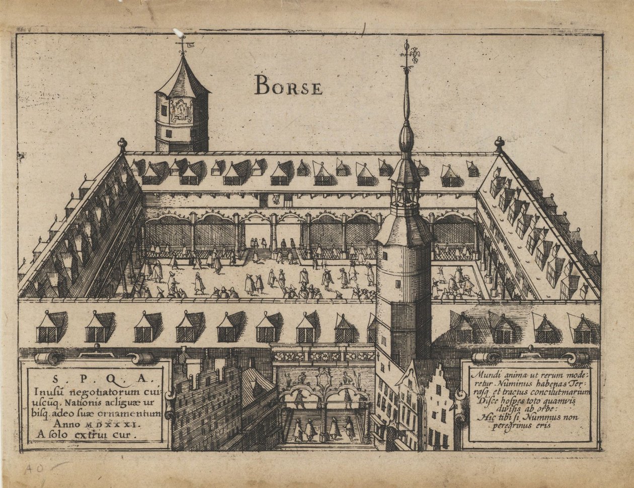 La Vieille Bourse à Anvers, début du XVIIe siècle - Unbekannt