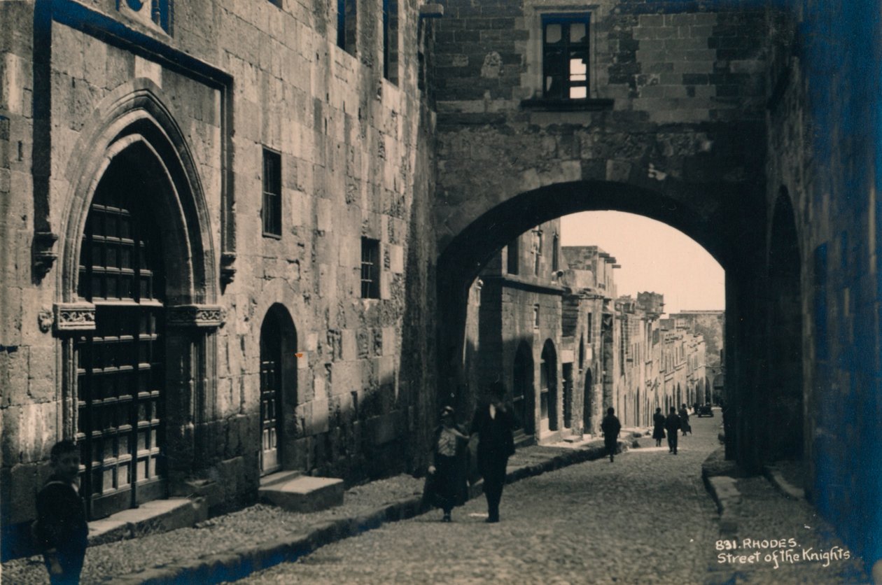 La vieille ville de Rhodes, Grèce, 1936 - Unbekannt