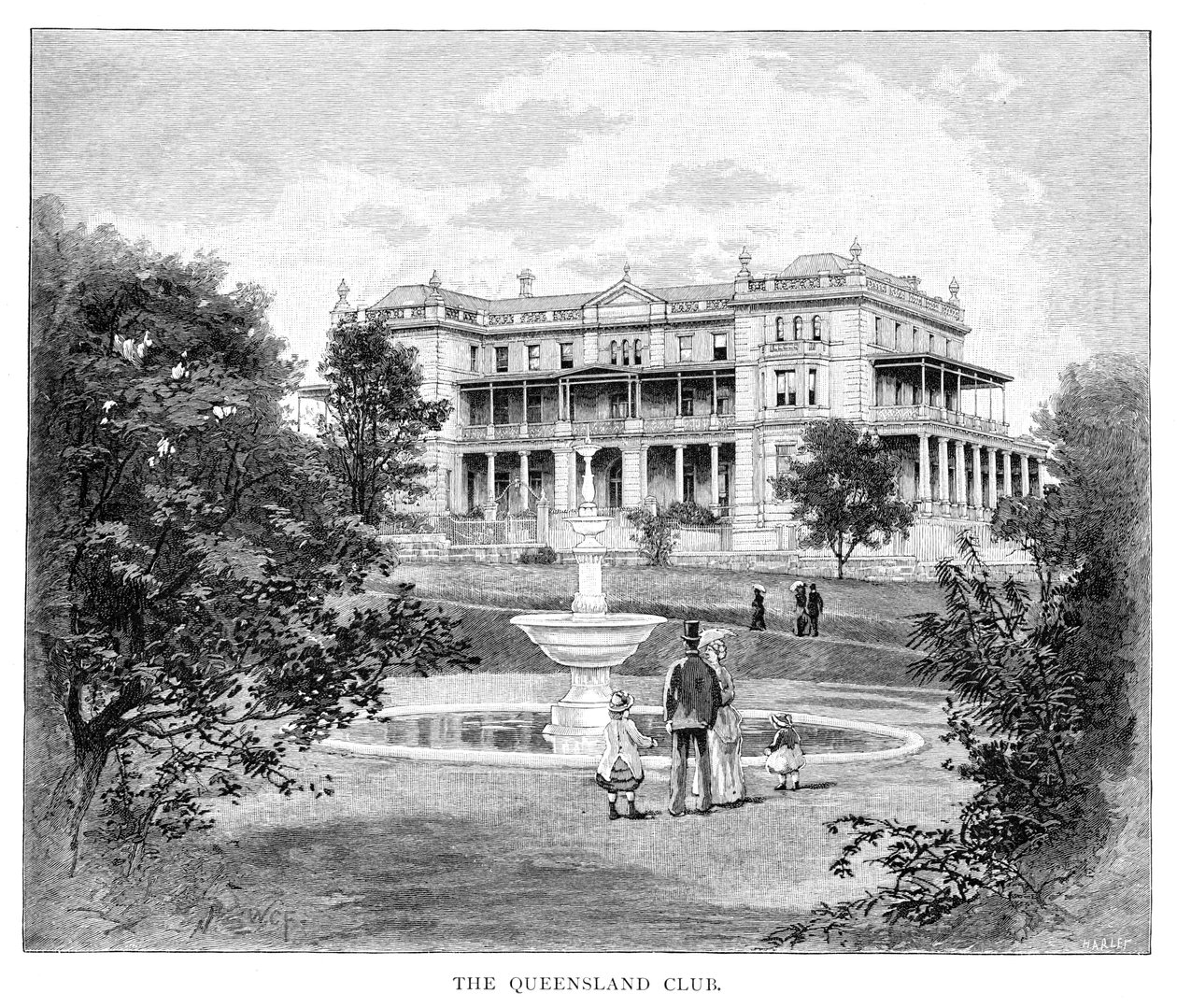 Le Queensland Club, Australie, 1886 - Unbekannt