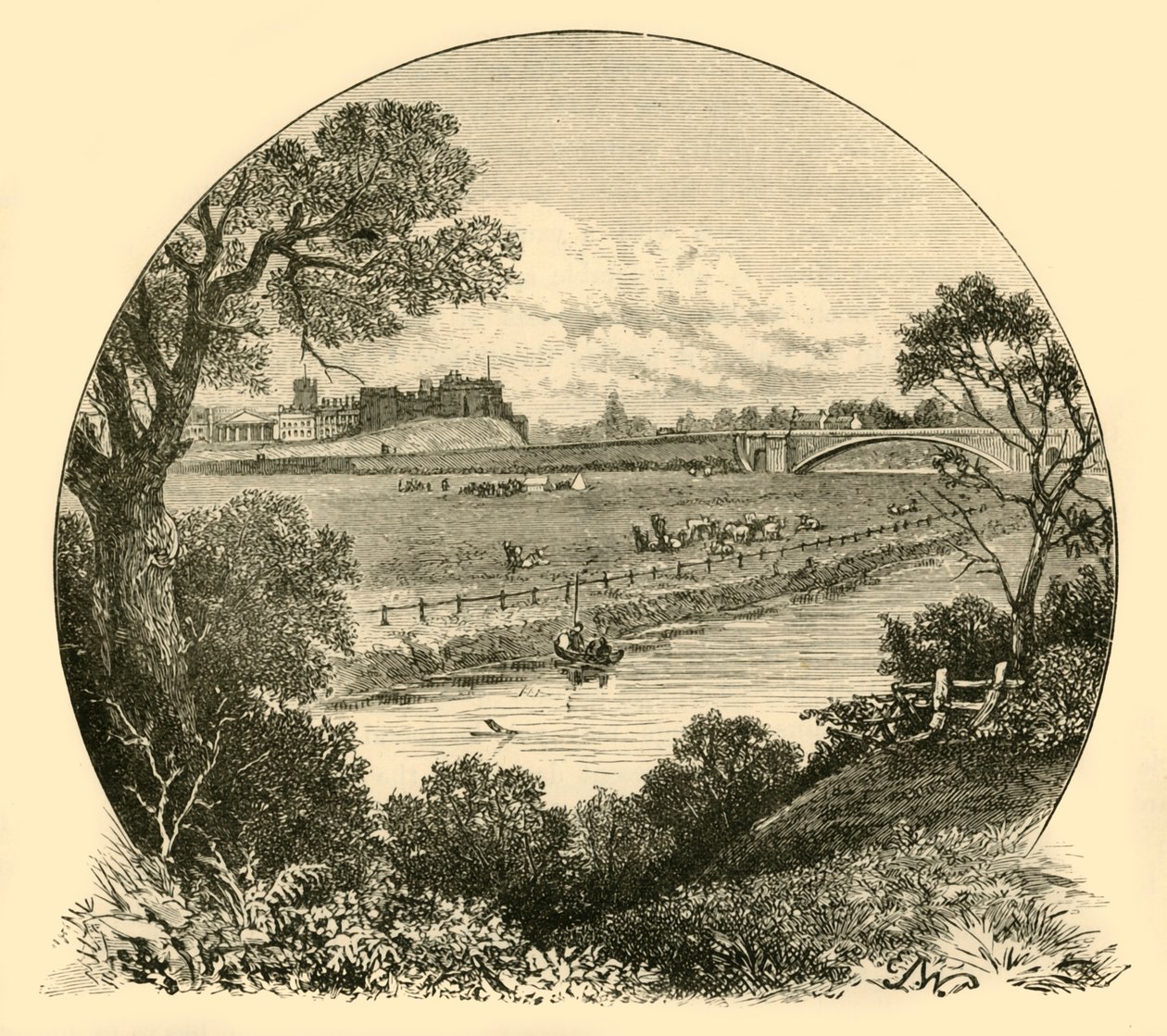 Le Roodeye, depuis le pont ferroviaire, 1898 - Unbekannt