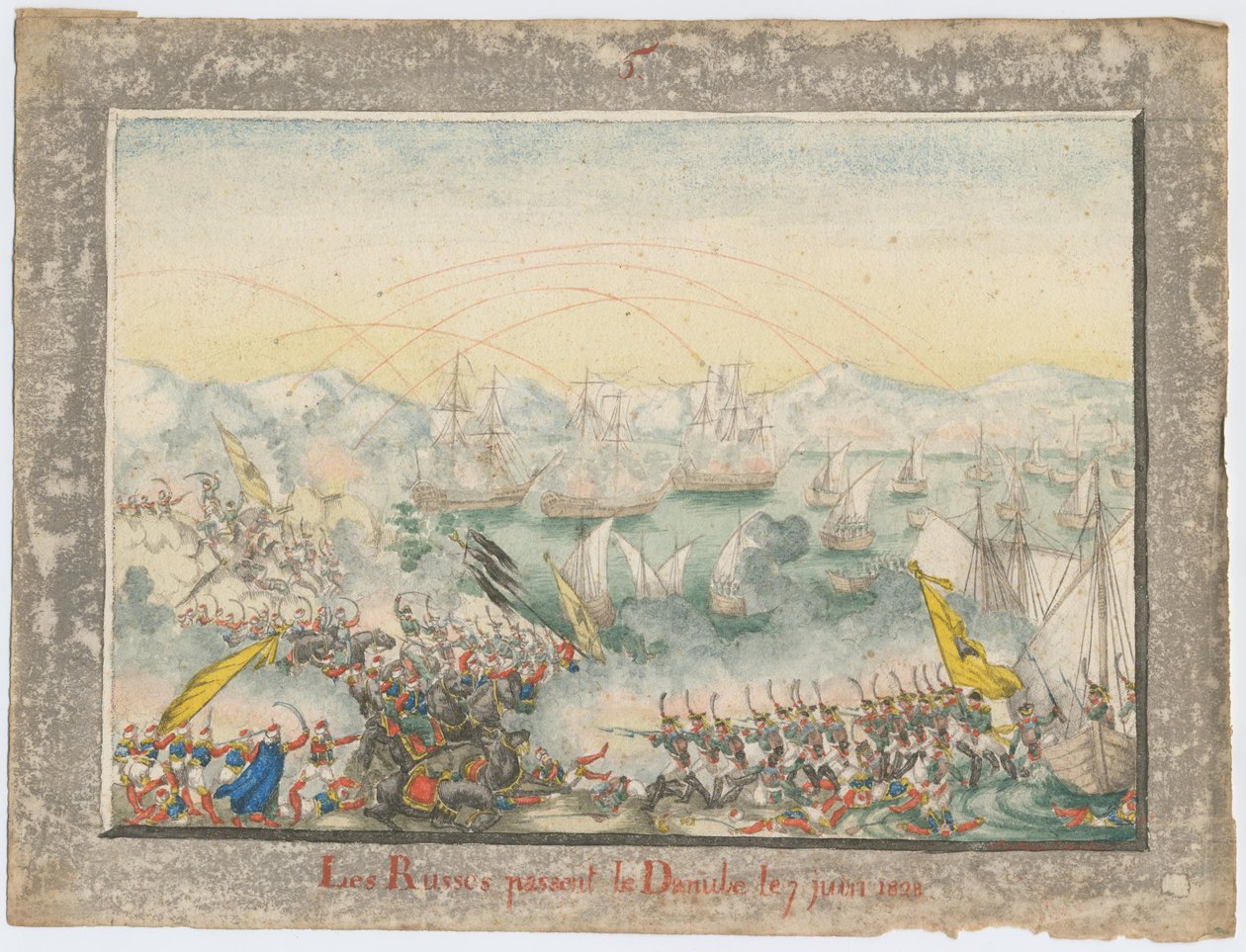 Les Russes ont traversé le Danube en 1828, 1829 - Unbekannt