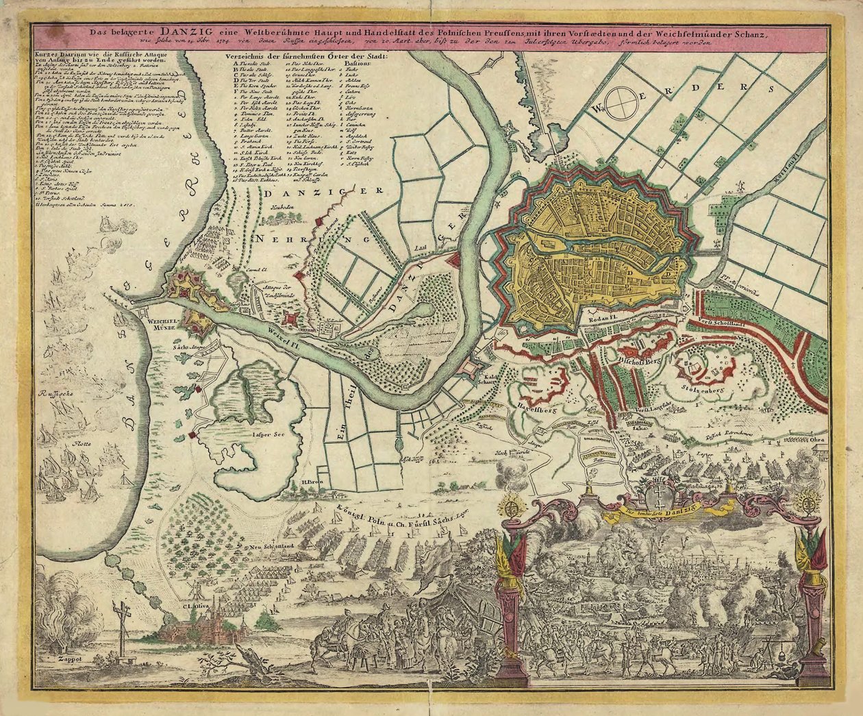 Le siège de Dantzig, 1734 - Unbekannt