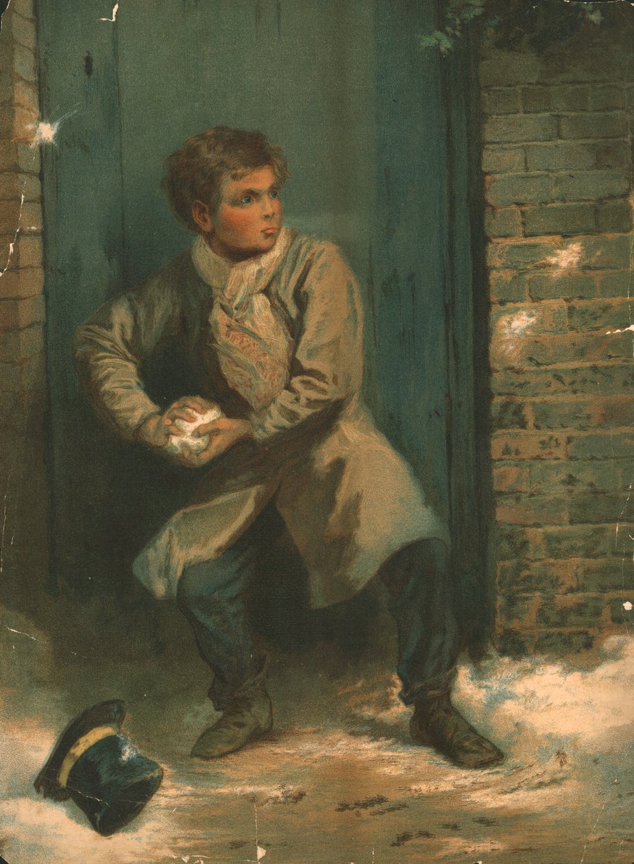 Le lanceur de boules de neige, 19e siècle - Unbekannt