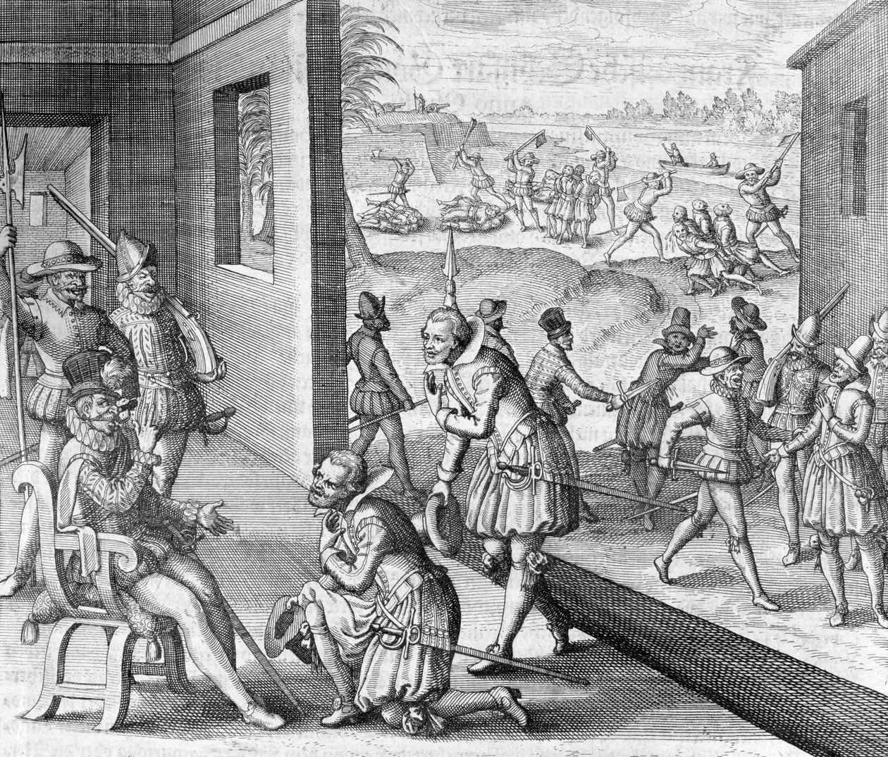 La capture espagnole de Fort Caroline, 1565-1631 - Unbekannt