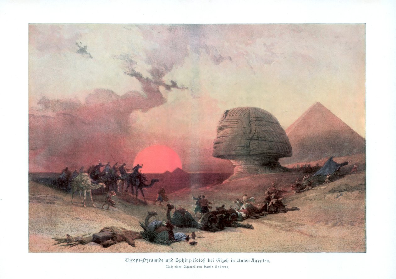 Le Sphinx à Gizeh, Égypte, années 1840, 1900 - Unbekannt