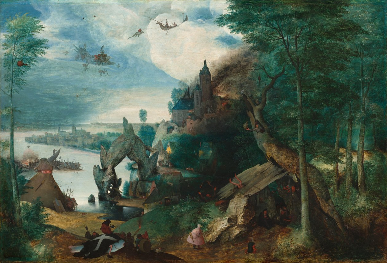 La Tentation de Saint Antoine, vers 1550-1575 - Unbekannt