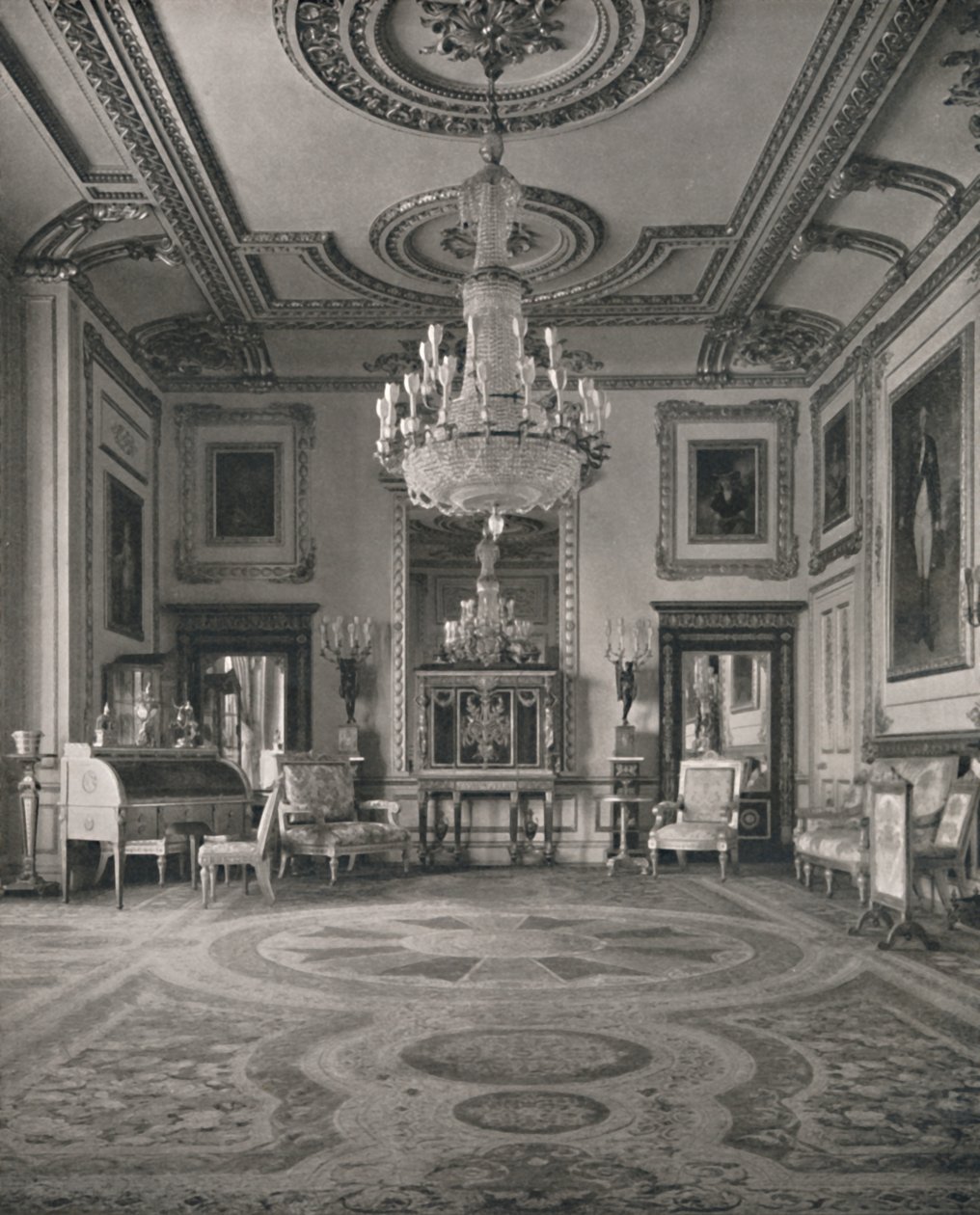 Le salon blanc, château de Windsor, 1927 - Unbekannt