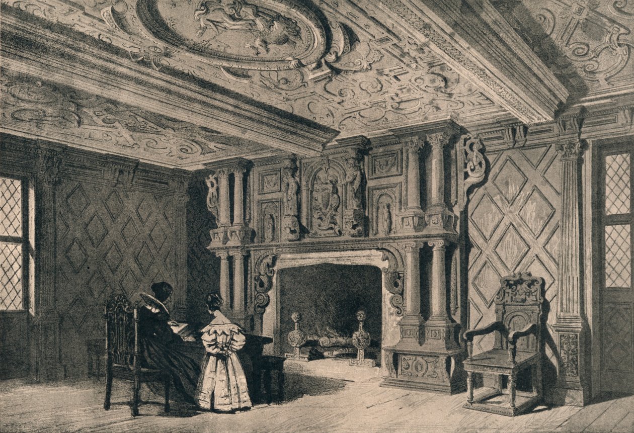 Le salon, Park Hall, Shropshire, 1915 - Unbekannt