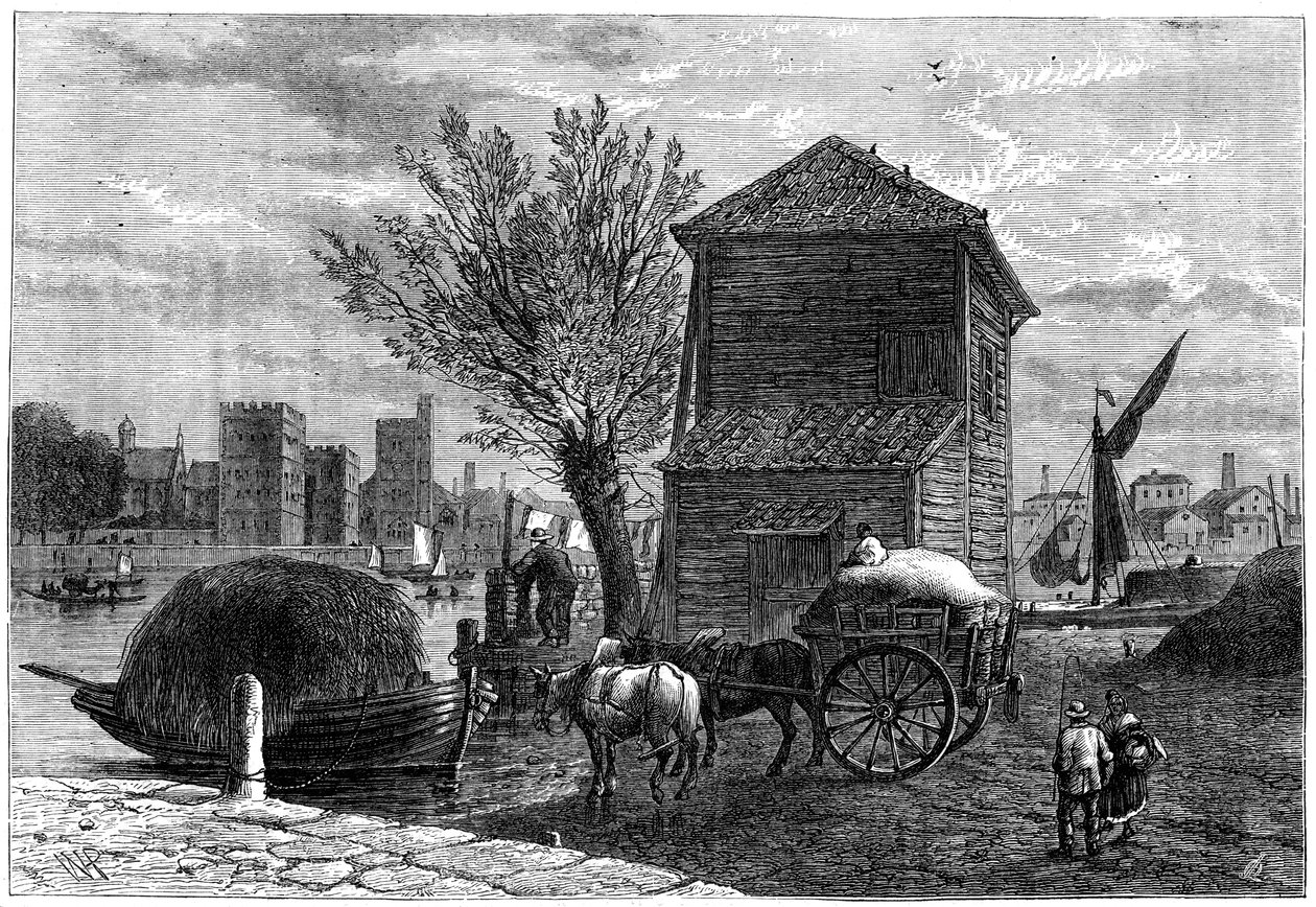 Le vieux bac à chevaux, Londres, vers 1800, 1891 - Unbekannt