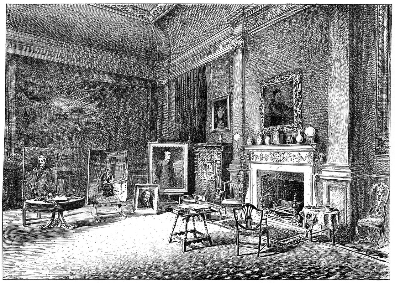 Le studio de John Everett Millais, vers 1880-1882 - Unbekannt