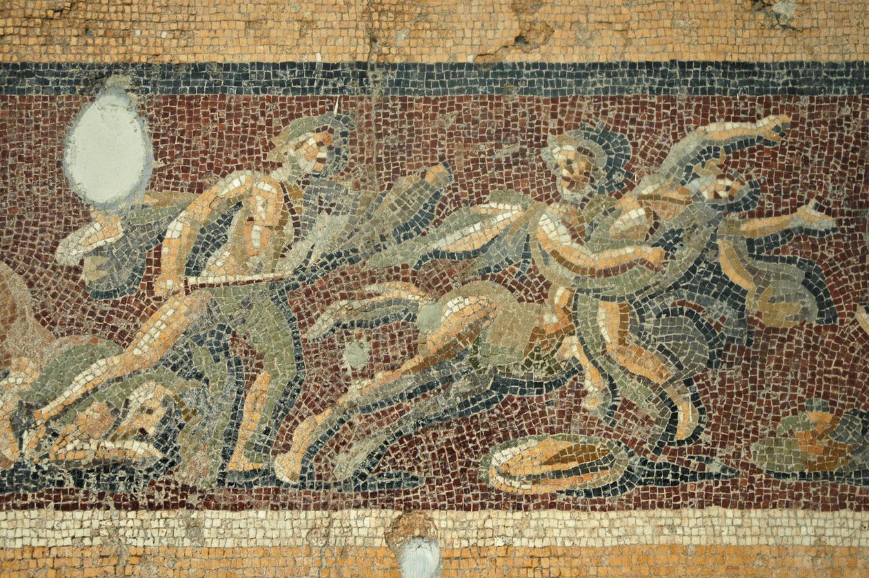 Scène de théâtre, mosaïque de Daphné, Turquie - Unbekannt