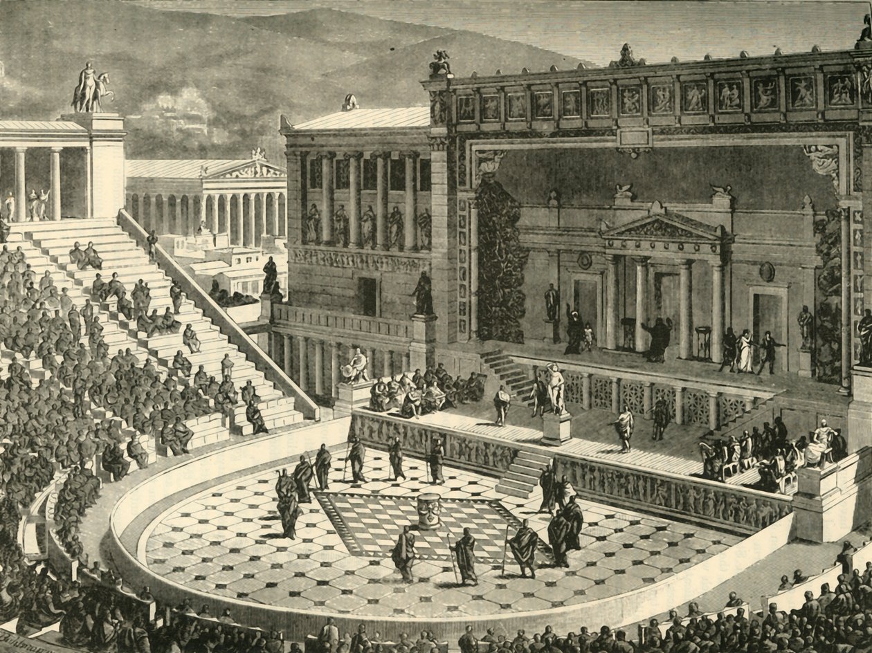 Théâtre de Dionysos à Athènes, 1890 - Unbekannt