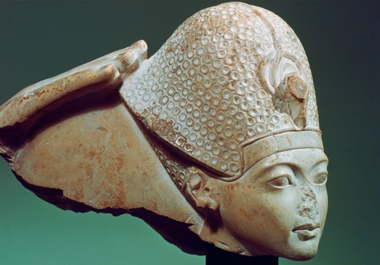 Toutankhamon portant la couronne bleue, 14ème siècle av. J.-C. - Unbekannt