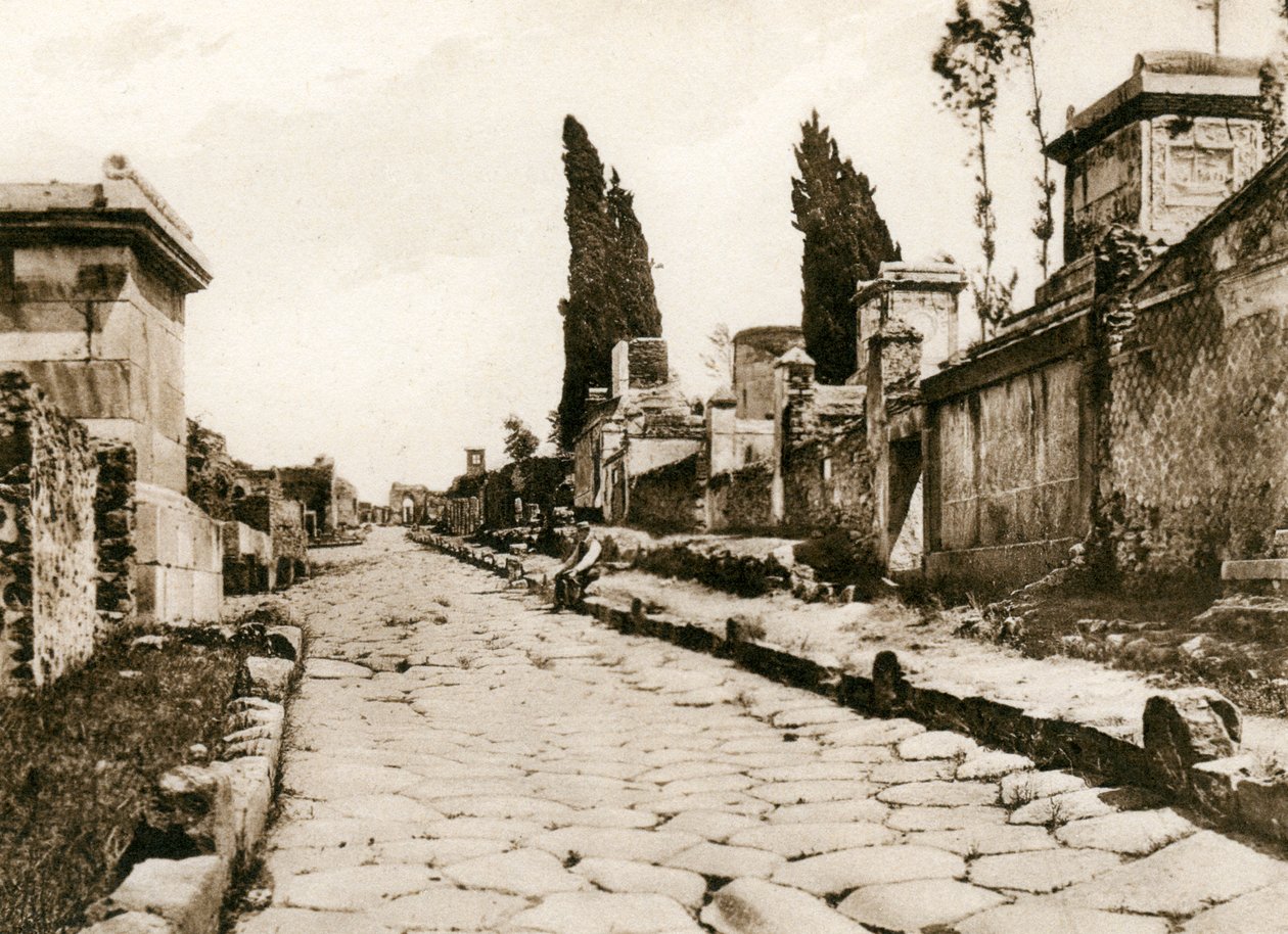 Via delle Tombe, Pompéi, Italie, vers 1900 - Unbekannt