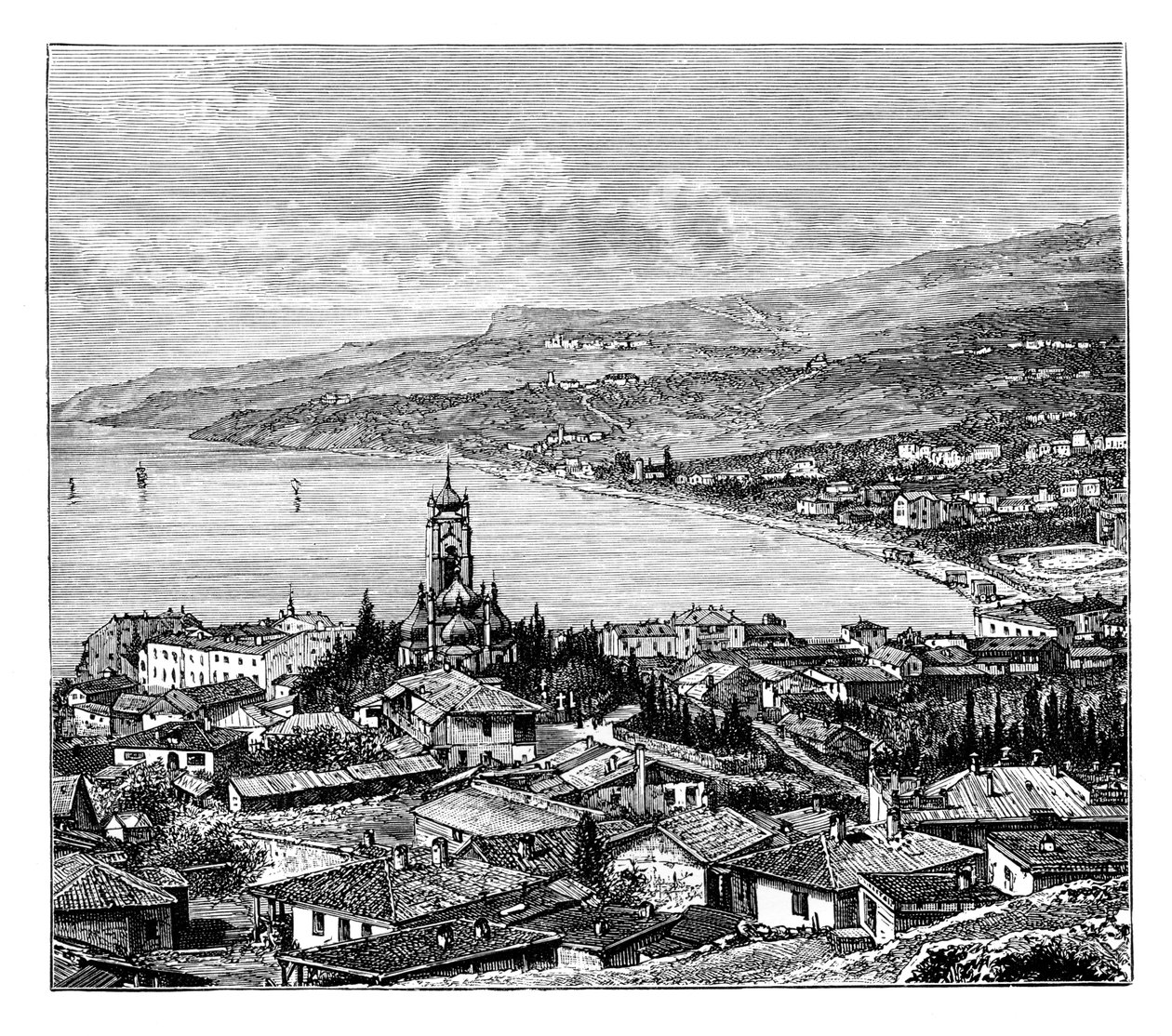 Vue en Crimée : Yalta, vers 1888 - Unbekannt