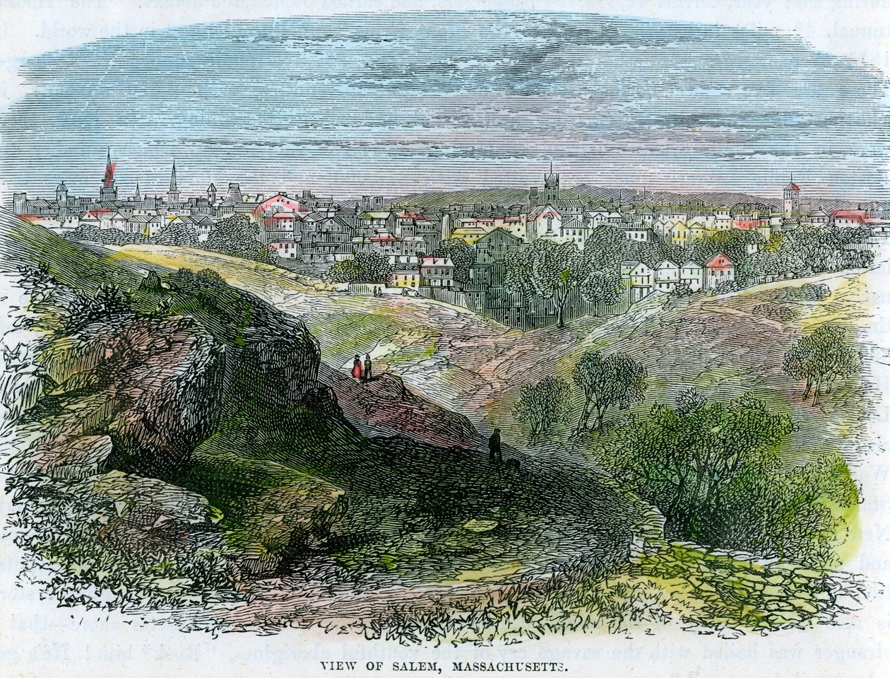 Vue de Salem, Massachusetts, USA, c1860 - Unbekannt