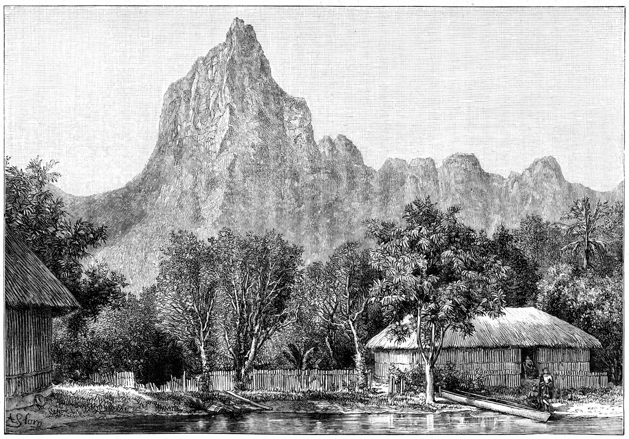 Vue de Tahiti, 1898 - Unbekannt