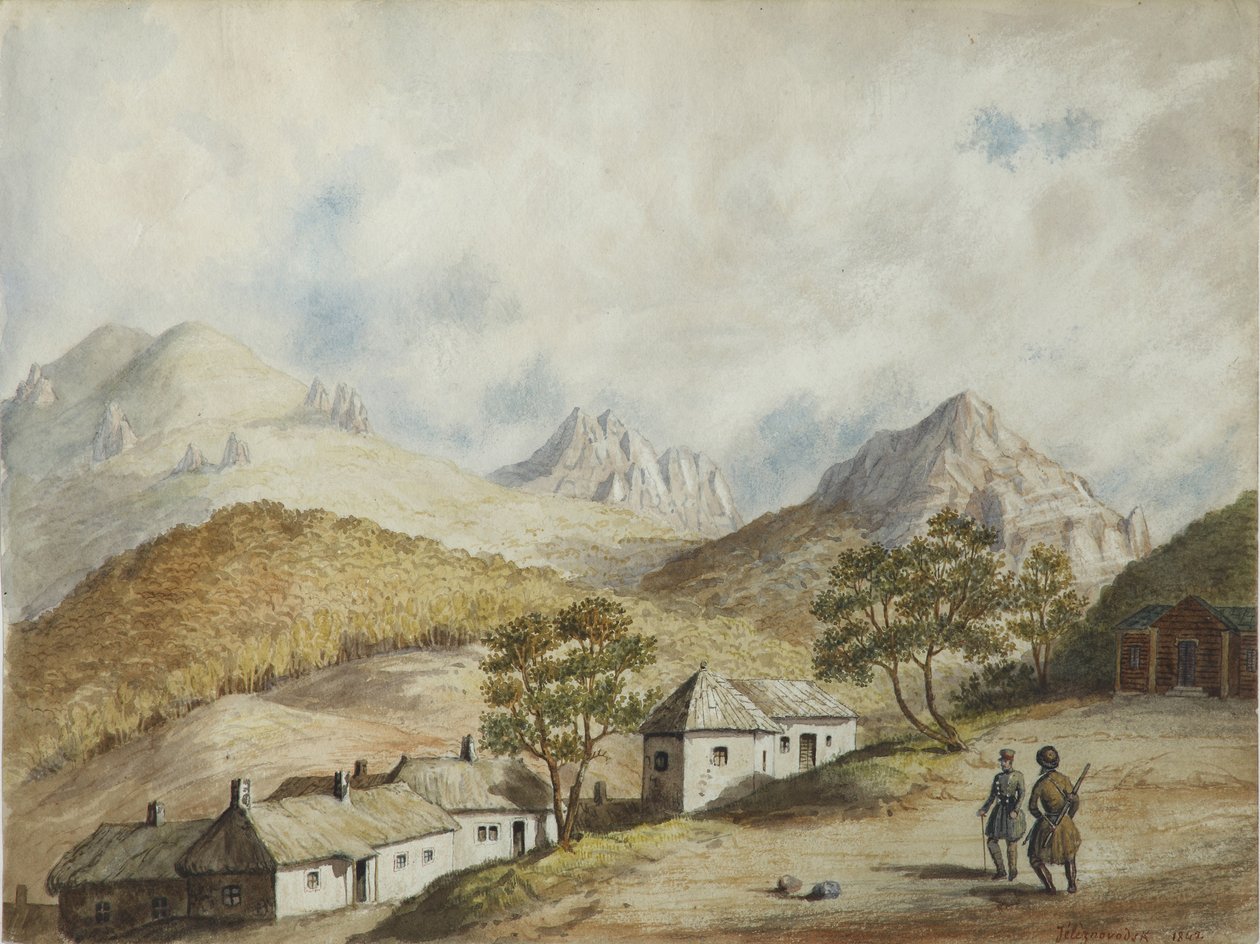 Vue de Zheleznovodsk, 1842 - Unbekannt