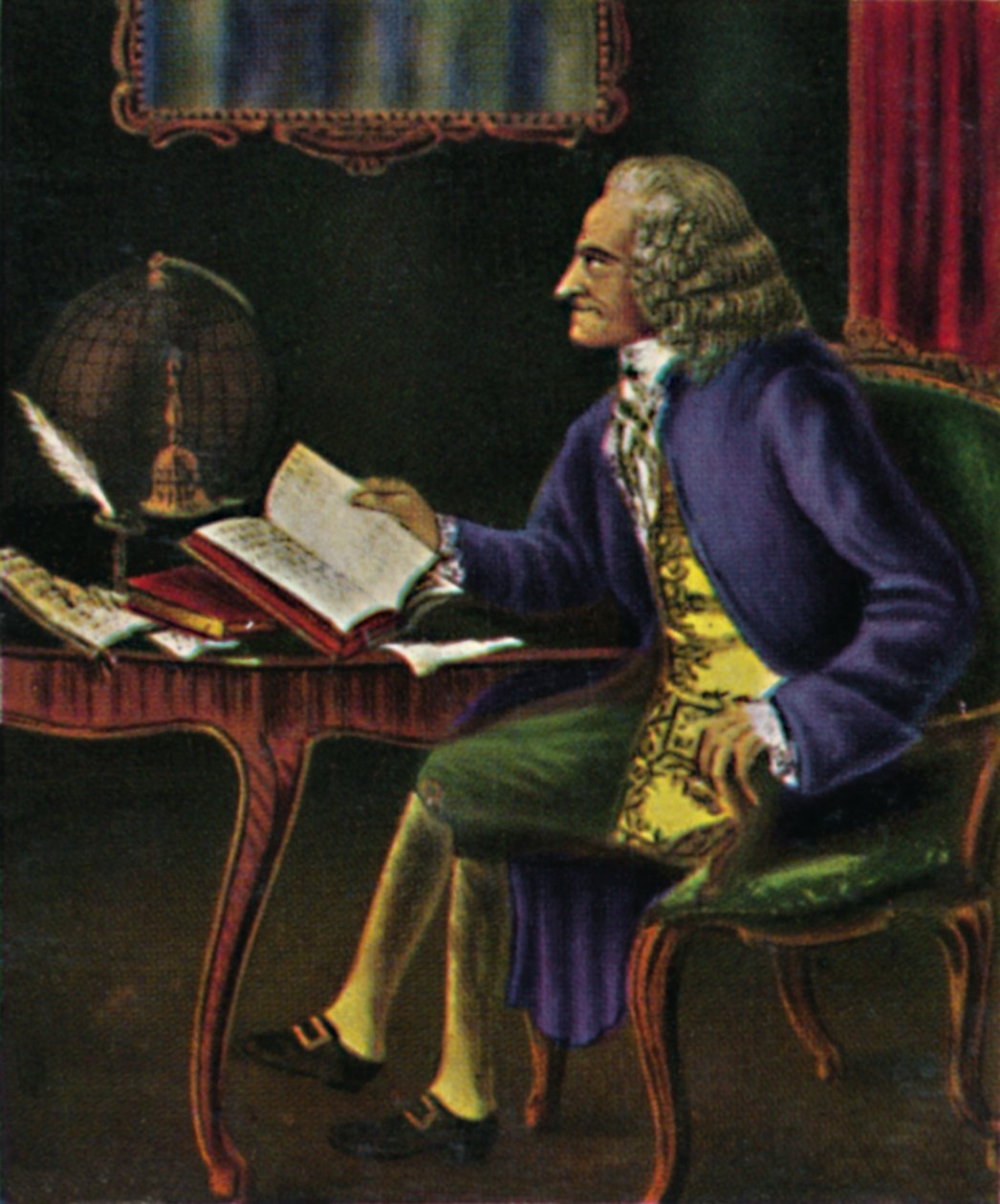 Voltaire 1694-1778 - Peinture de Carmontel, 1934 - Unbekannt