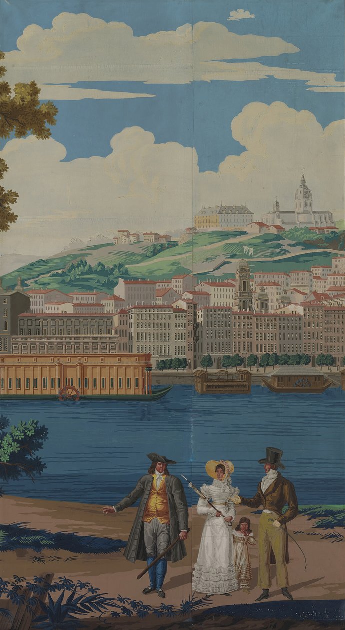 Panneau de papier peint, France, début du XIXe siècle - Unbekannt