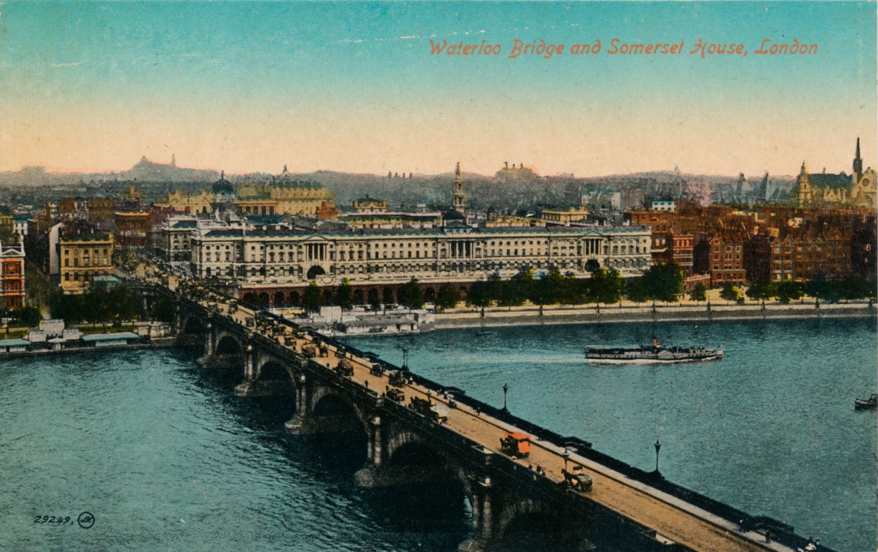 Pont de Waterloo et Somerset House, Londres, vers 1910 - Unbekannt